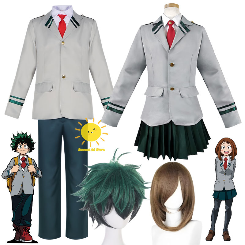 Anime Cosplay To Buy - Anime Midoriya Izuku Ochaco Uraraka Cosplay