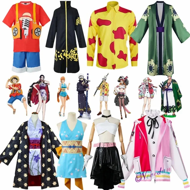 Anime Cosplay Luffy - RED FILM Anime Cosplay Costume Women