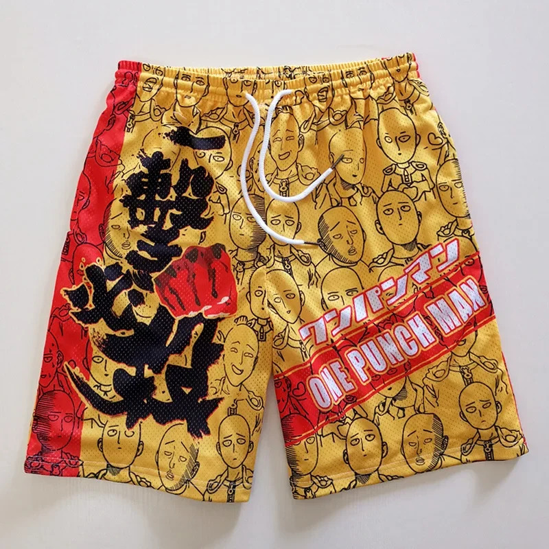 Anime Cosplay One Punch Man - Anime One Punch Saitama Shorts Eyelet