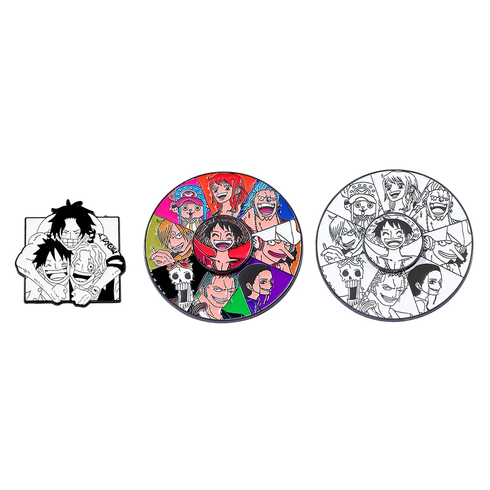 Anime Cosplay Luffy - 3 Pcs Anime One Piece Brooch