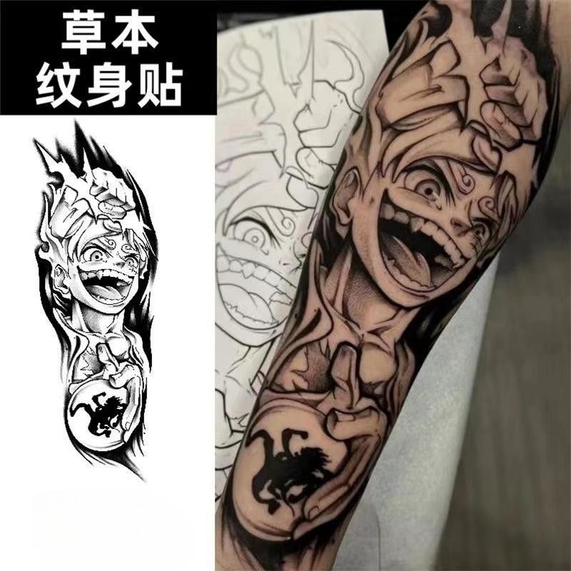 One Piece Luffy herbal tattoo  - đánh giá và giá Anime Cosplay Luffy