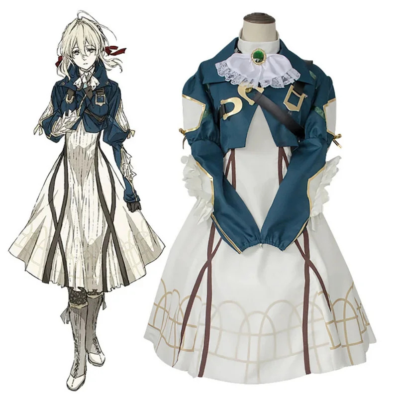 Anime Violet Evergarden Cospla - đánh giá và giá Violet Evergarden Dress
