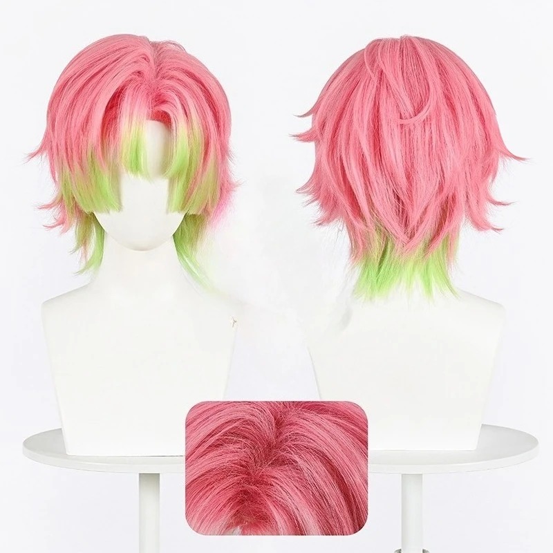 Kanroji Mitsuri Cosplay Wig Pi - đánh giá và giá Cosplay Anime Pink Hair