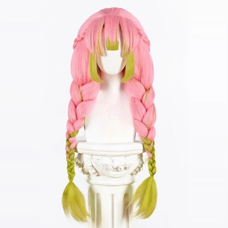 Kanroji Mitsuri Cosplay Wig Pi - đánh giá và giá Cosplay Anime Pink Hair