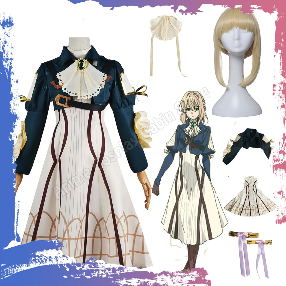 Anime Violet Evergarden Cospla - đánh giá và giá Violet Evergarden Dress