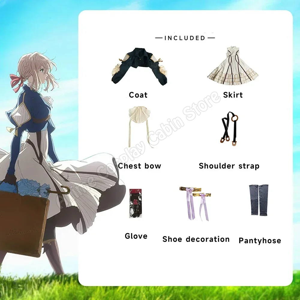 Anime Violet Evergarden Cospla - đánh giá và giá Violet Evergarden Dress
