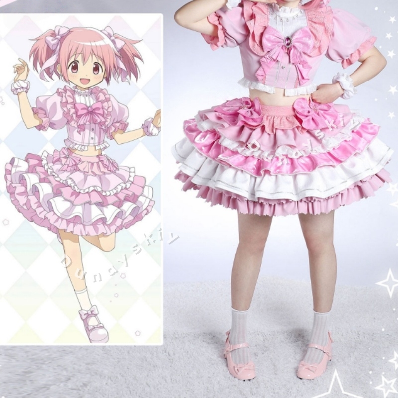 Puella Magi Madoka Magica Kana - đánh giá và giá Cosplay Anime Pink Hair
