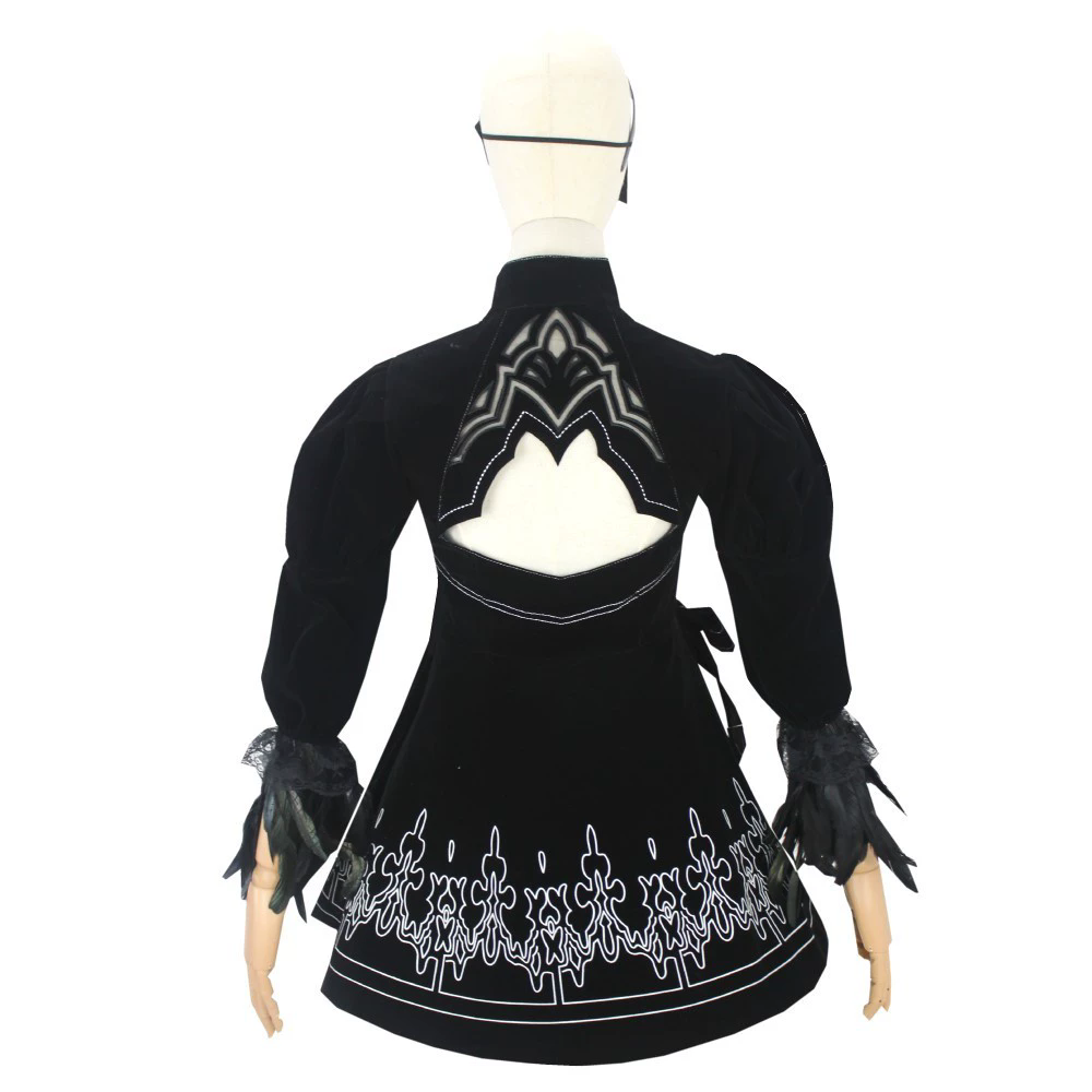 8PCS anime 2B Cosplay Costume  - đánh giá và giá Anime Cosplay Eyes