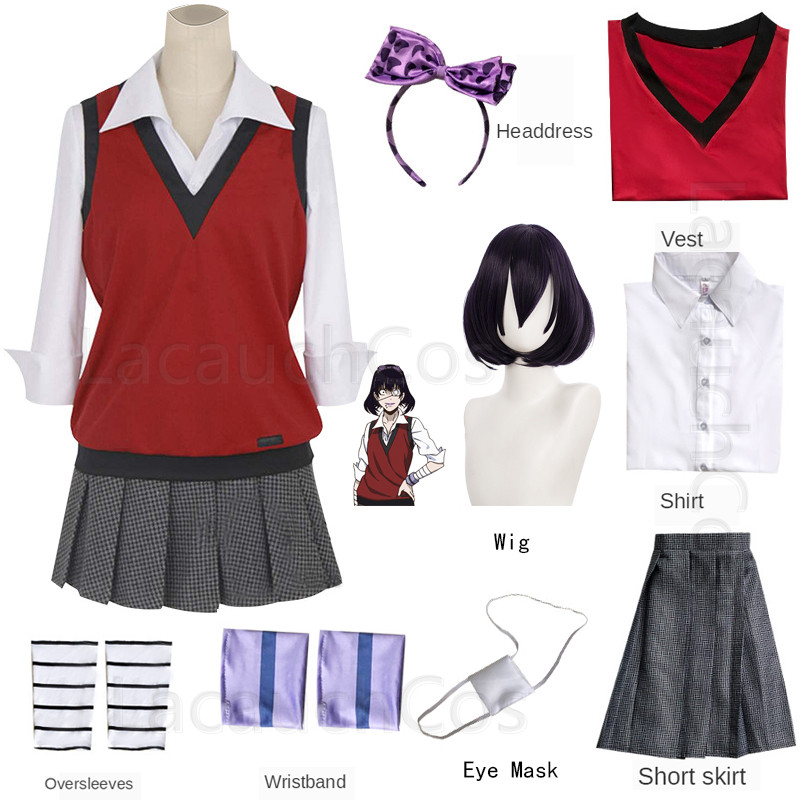 Jabami Yumeko Cosplay Cưỡng Ch - đánh giá và giá Anime Cosplay Kakegurui