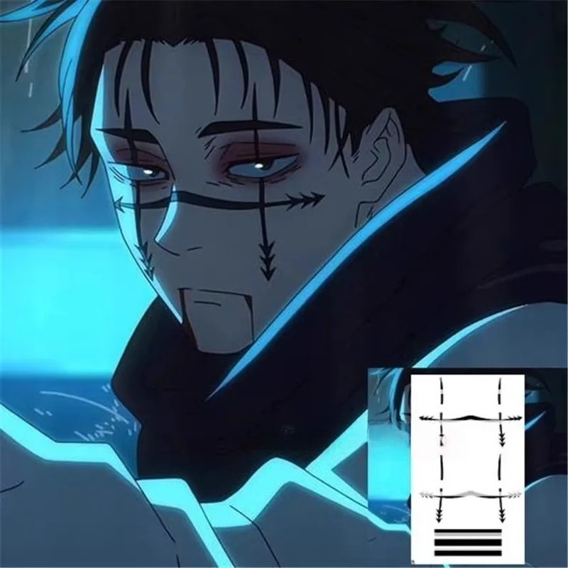 Choso Tattoo Sticker Anime Juj - đánh giá và giá Anime Cosplay To Buy